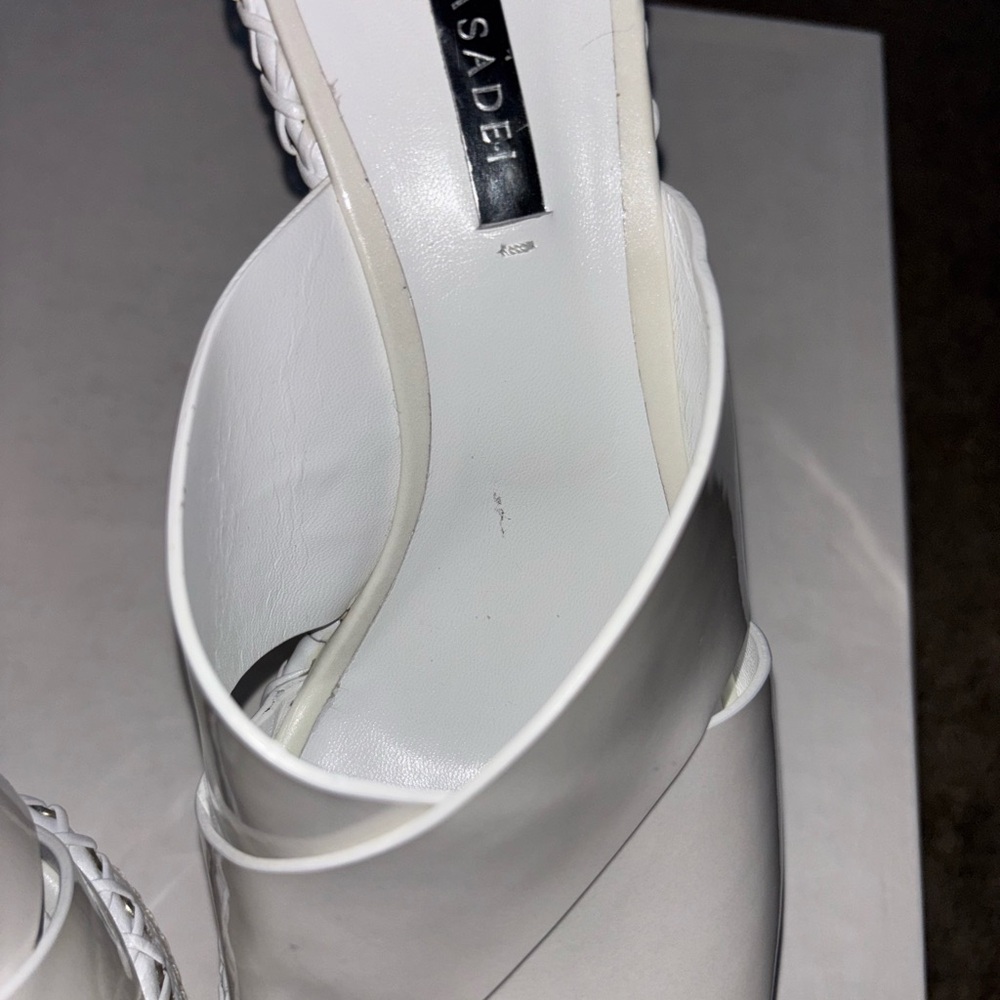 Casadei White Wedge Sandals in great condition! - Picture 4 of 14
